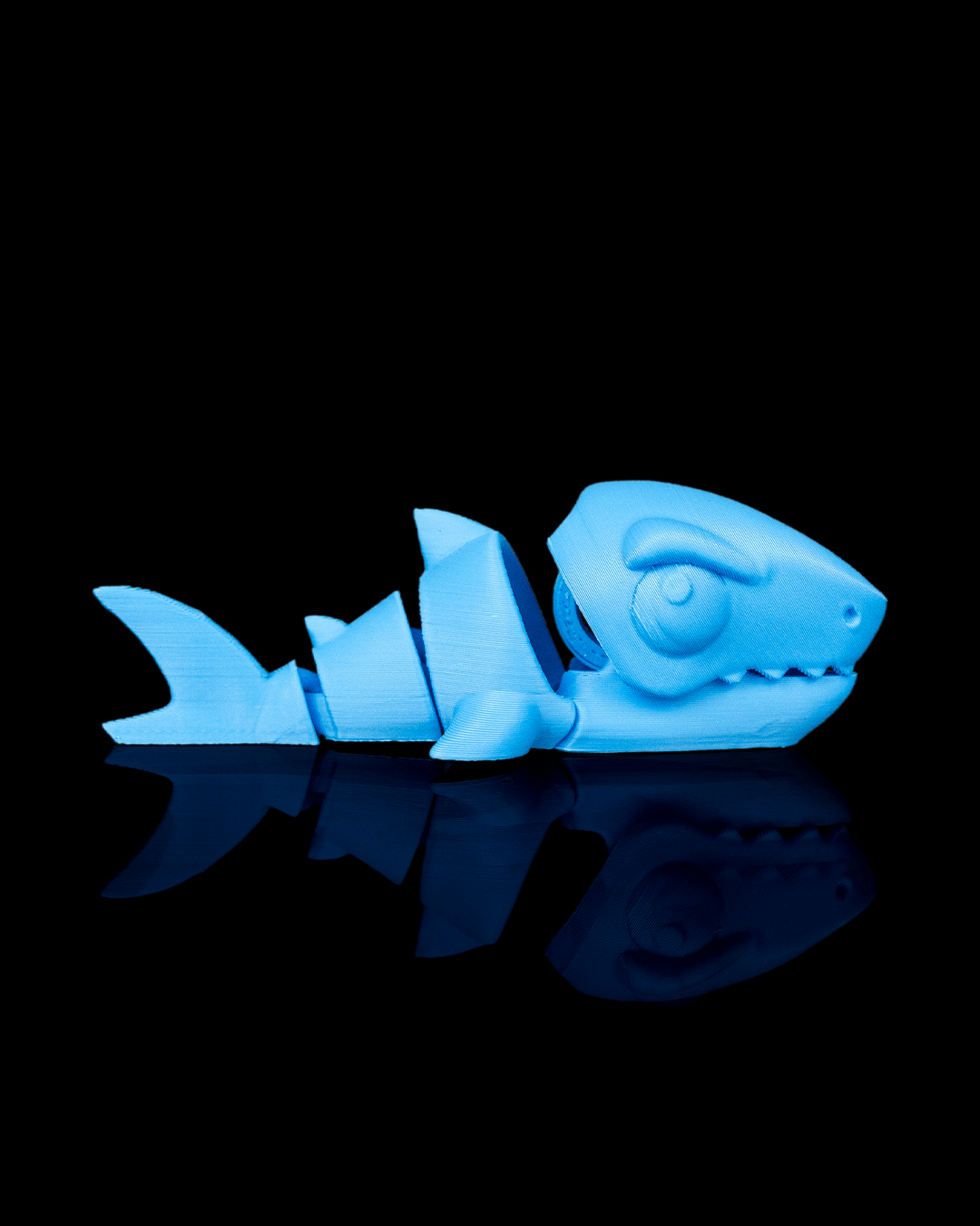 3D Printed Shark Bite Clip — Fidget Fin Finger Toy