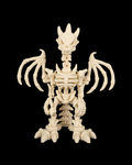 Articulated Skeletal Dragonborn Figure — Bone Dragonborn Poseable Miniature