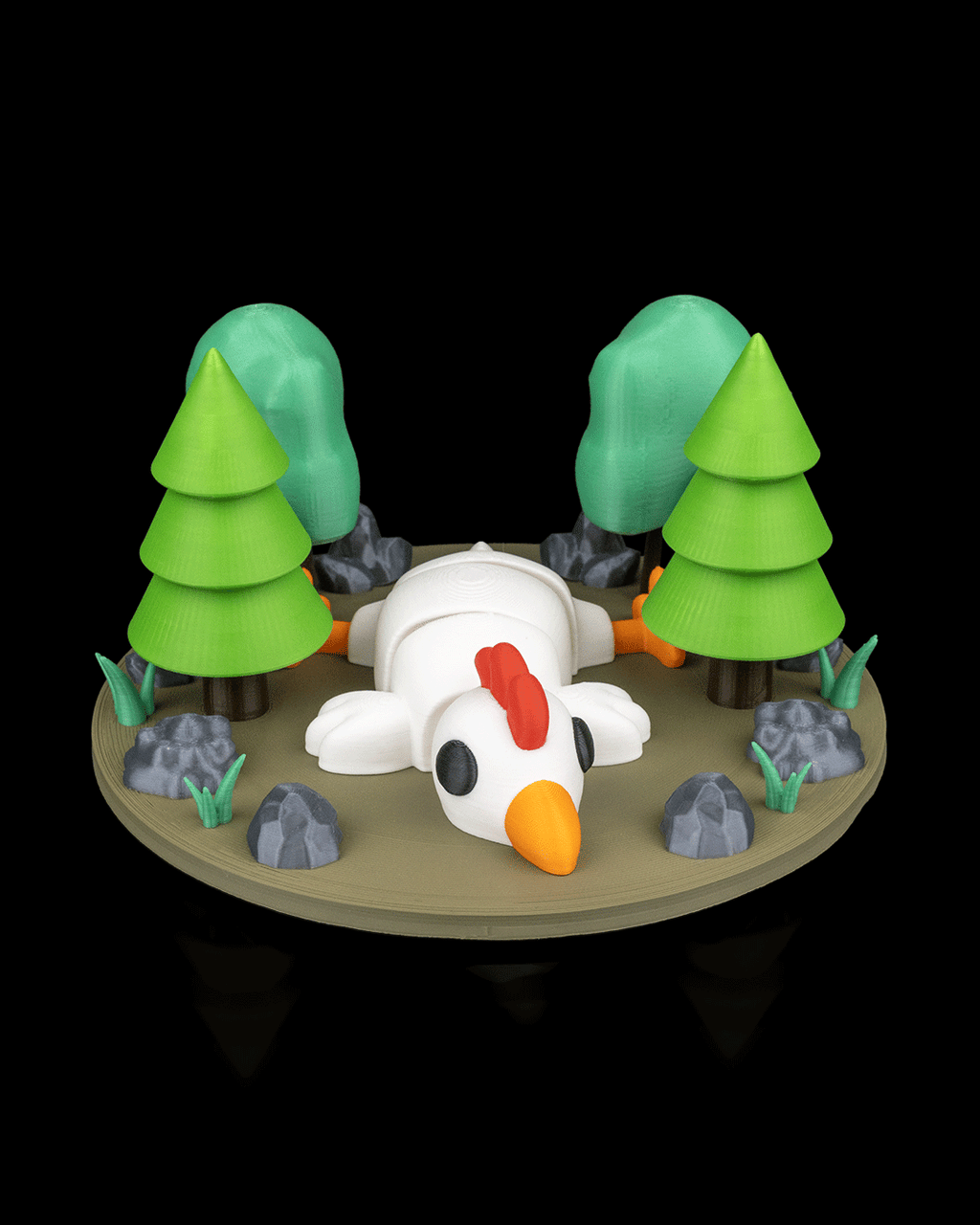3D Printed Chicken Roost — Decorative Collectible
