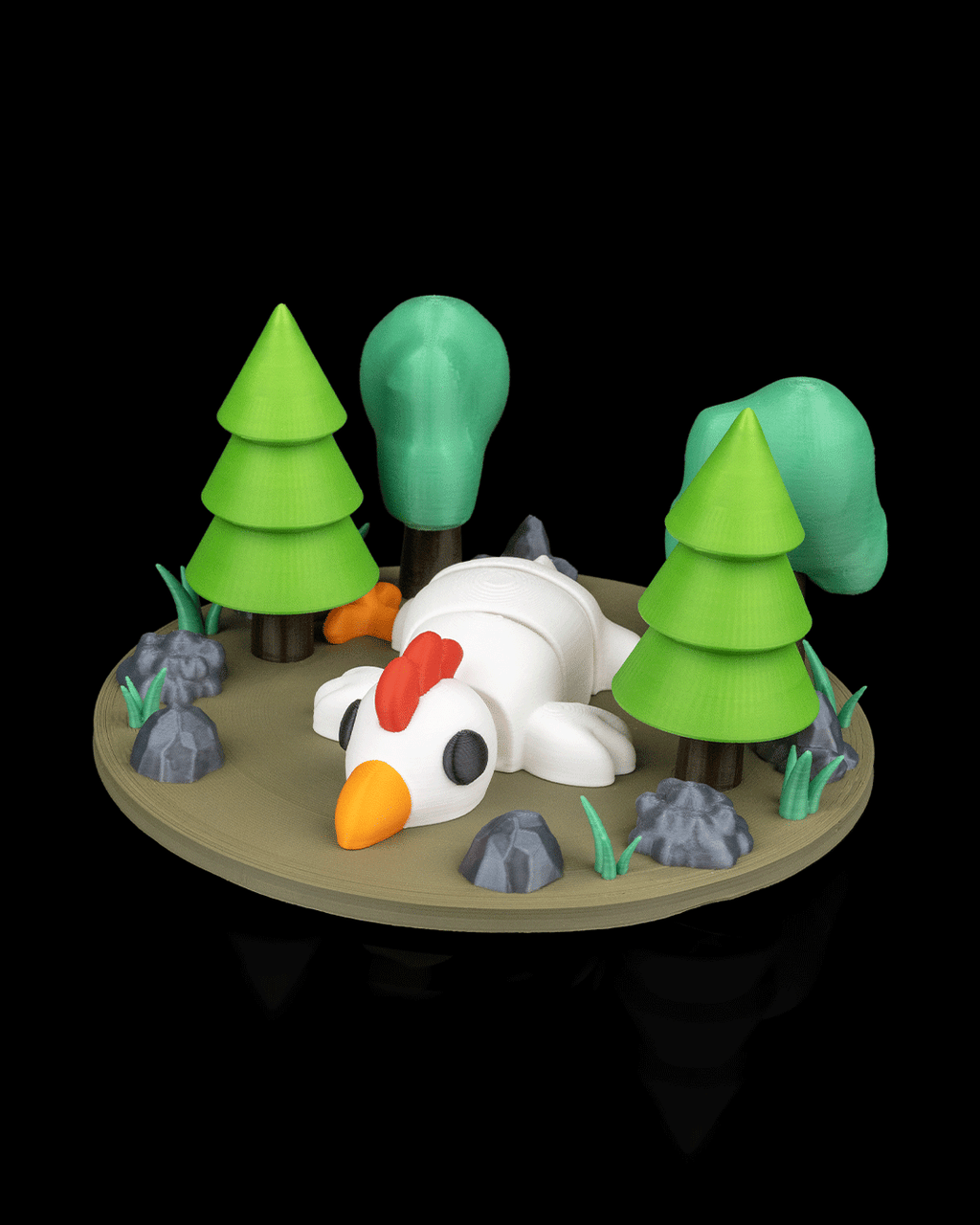 3D Printed Chicken Roost — Decorative Collectible