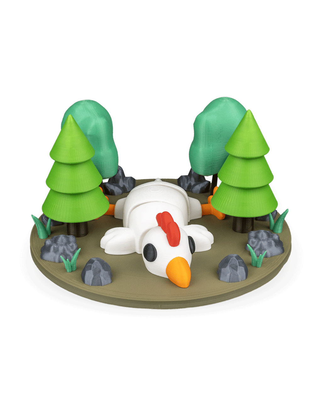 3D Printed Chicken Roost — Decorative Collectible