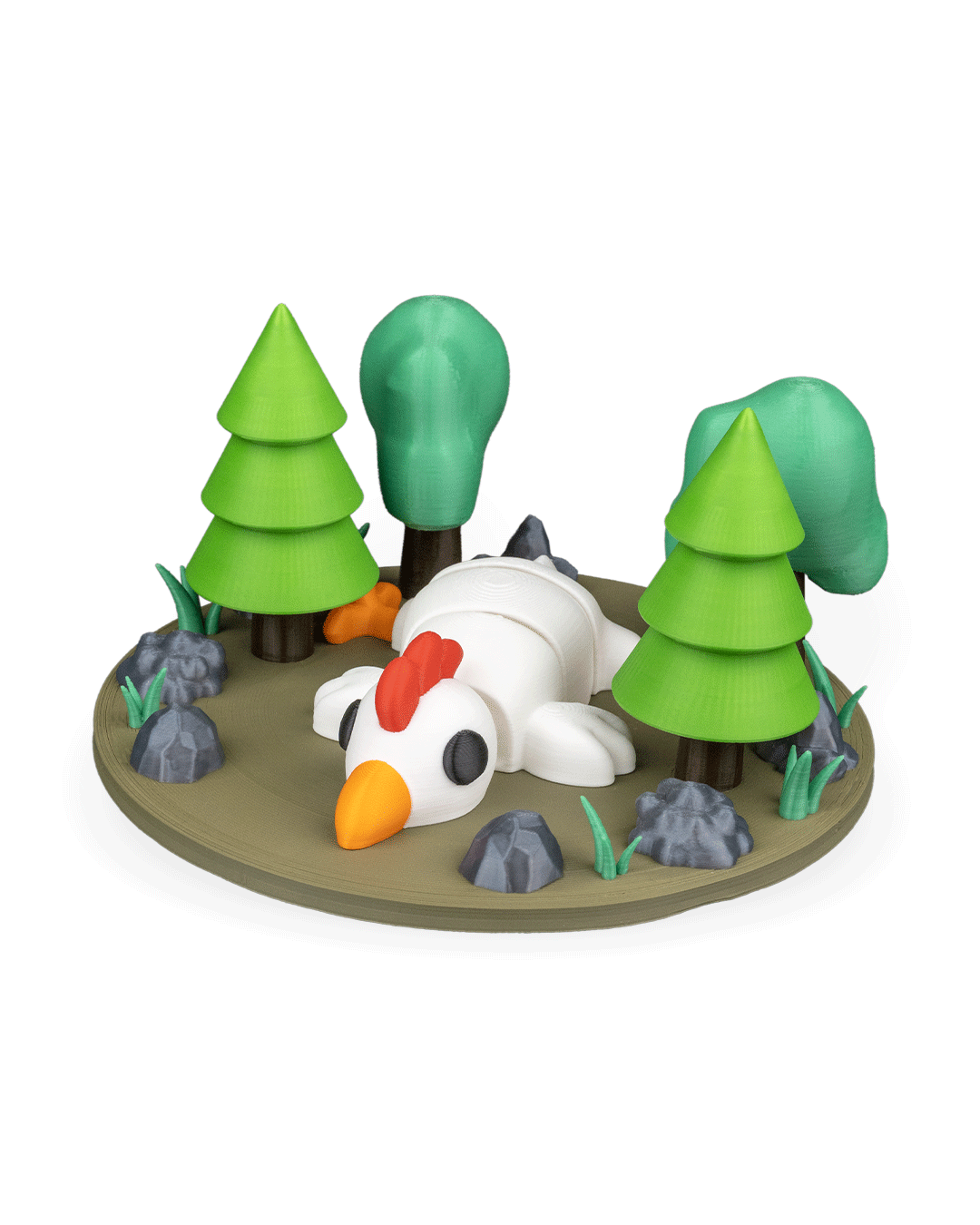 3D Printed Chicken Roost — Decorative Collectible