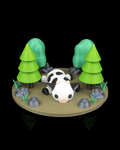 3D Printed Cow Cuddle — Decorative Collectible