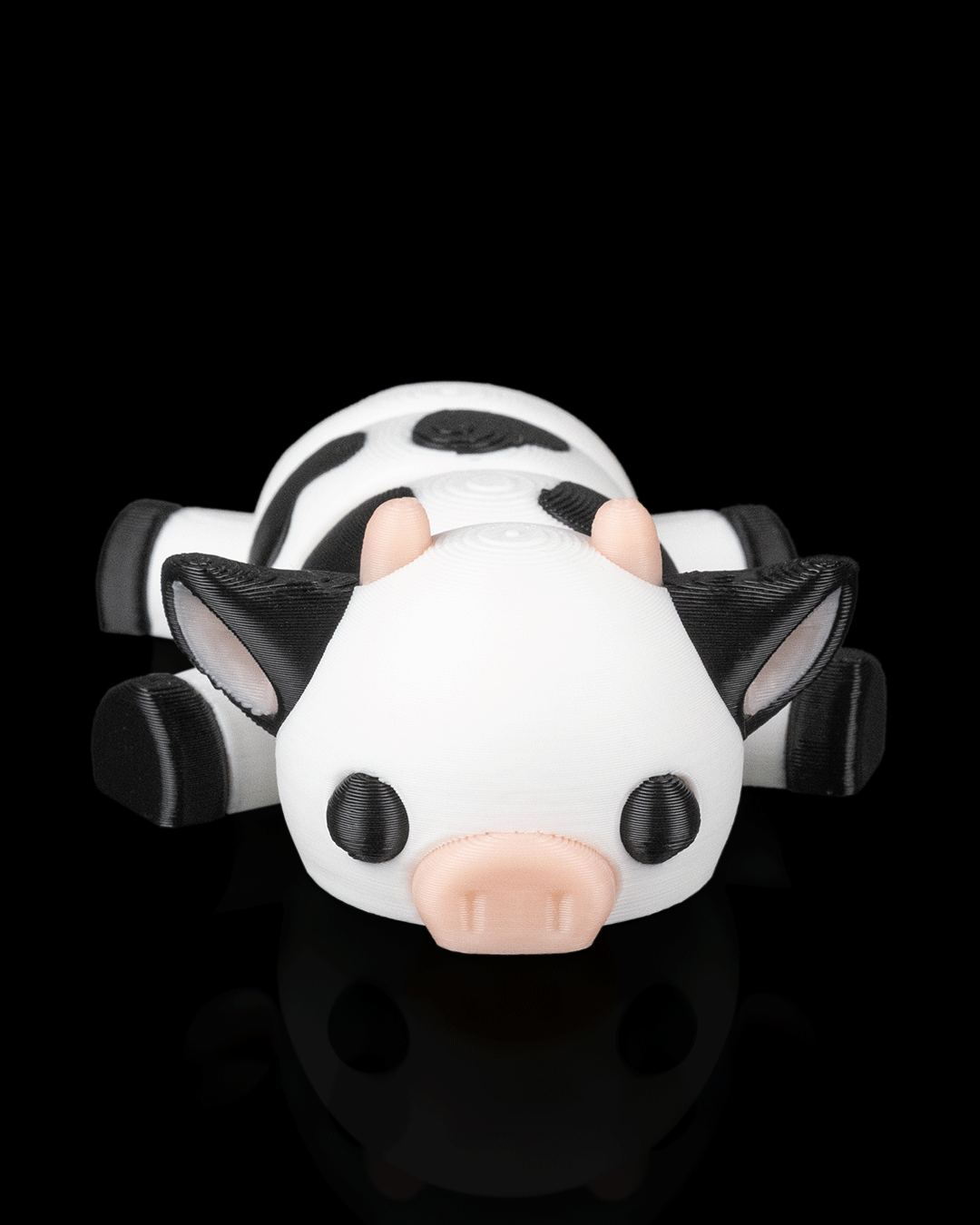 3D Printed Cow Cuddle — Decorative Collectible