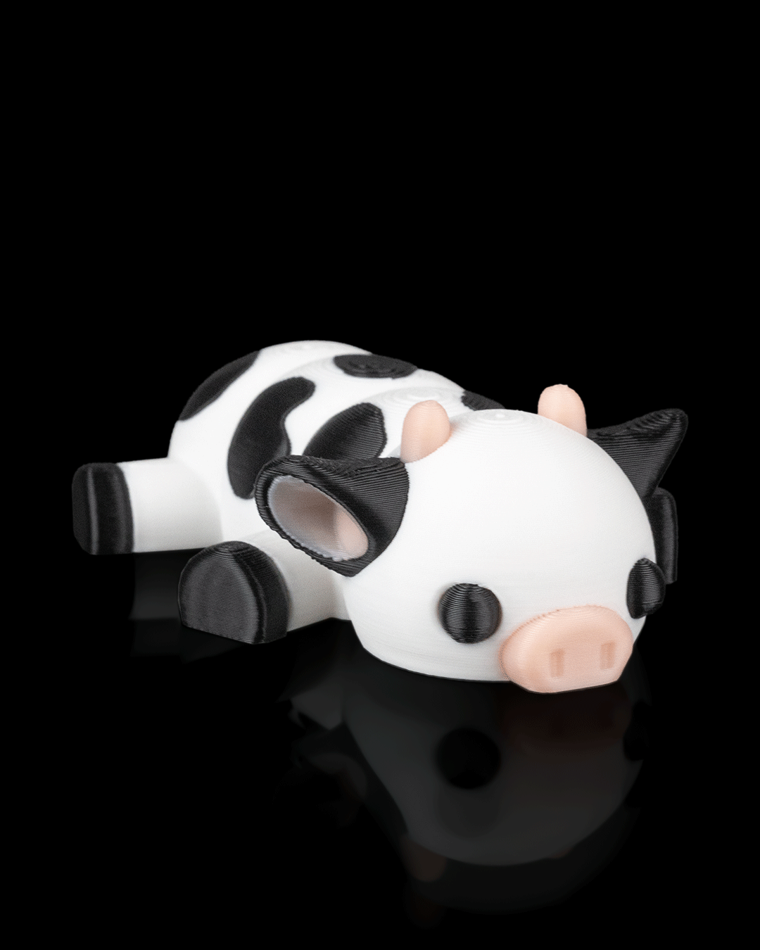 3D Printed Cow Cuddle — Decorative Collectible