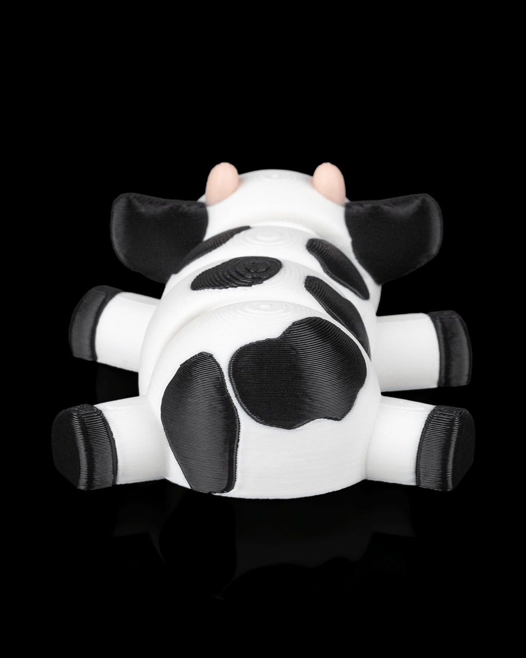 3D Printed Cow Cuddle — Decorative Collectible