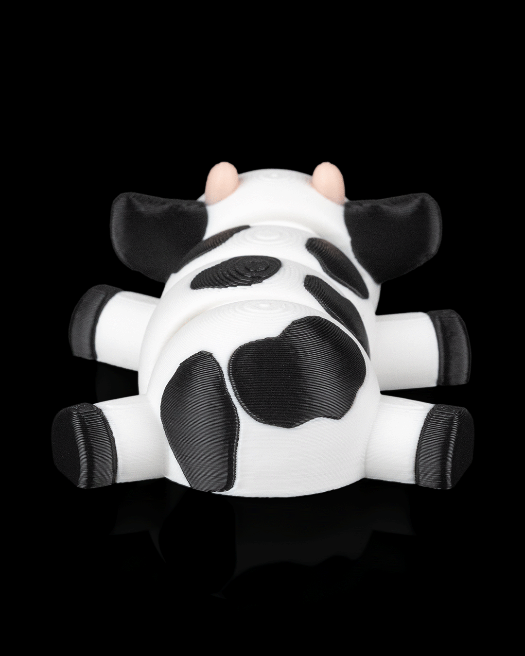 3D Printed Cow Cuddle — Decorative Collectible