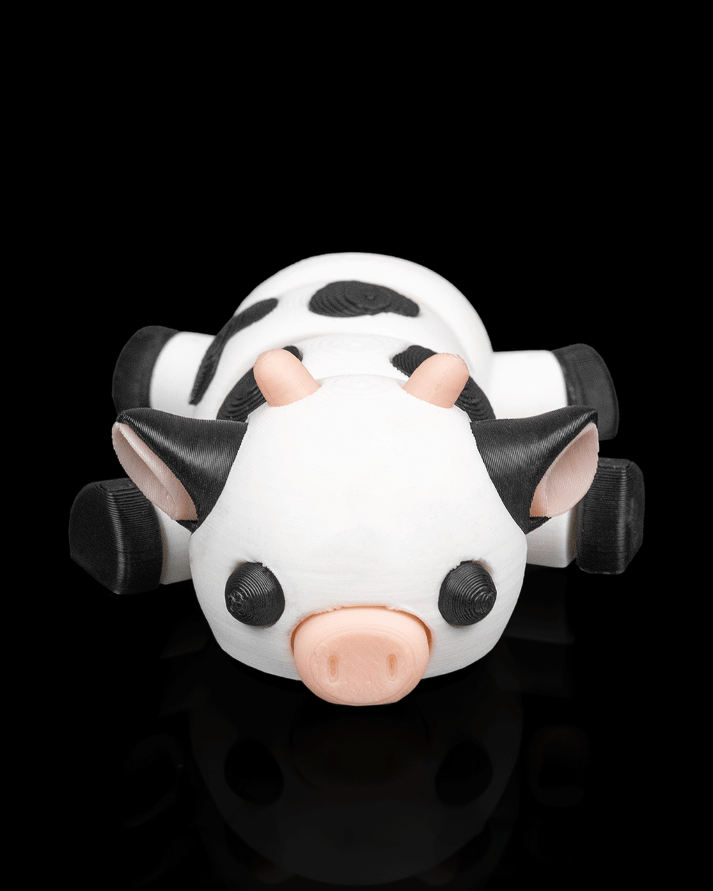 3D Printed Cow Cuddle — Decorative Collectible