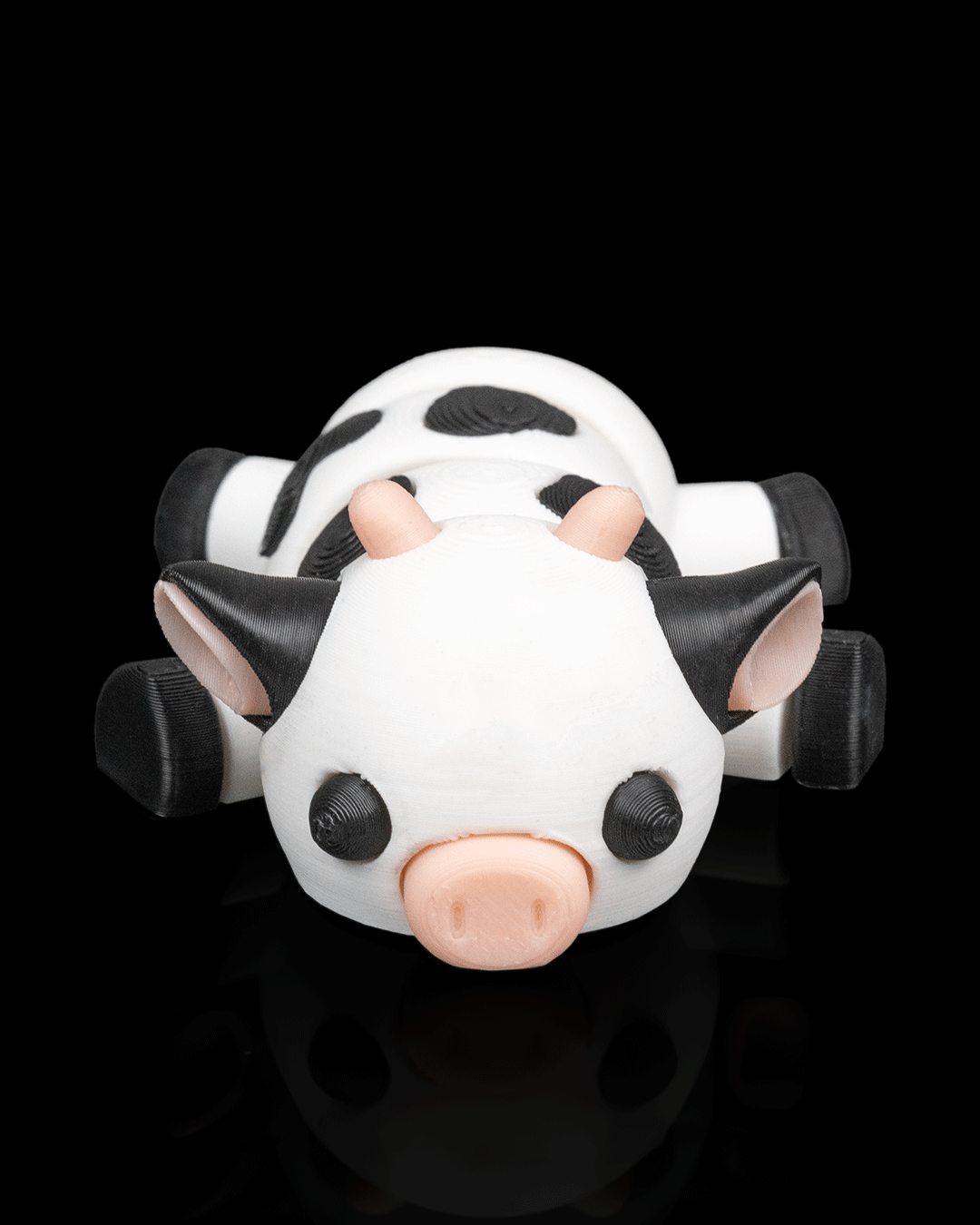 3D Printed Cow Cuddle — Decorative Collectible