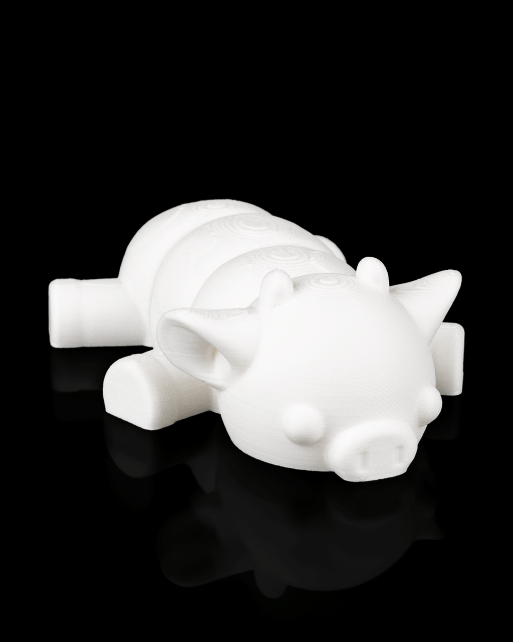 3D Printed Cow Cuddle — Decorative Collectible