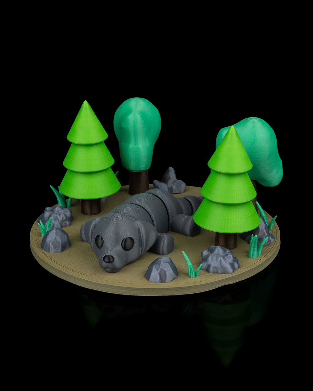 3D Printed Dog Doze — Decorative Collectible