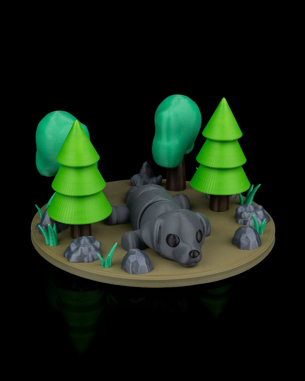 3D Printed Dog Doze — Decorative Collectible