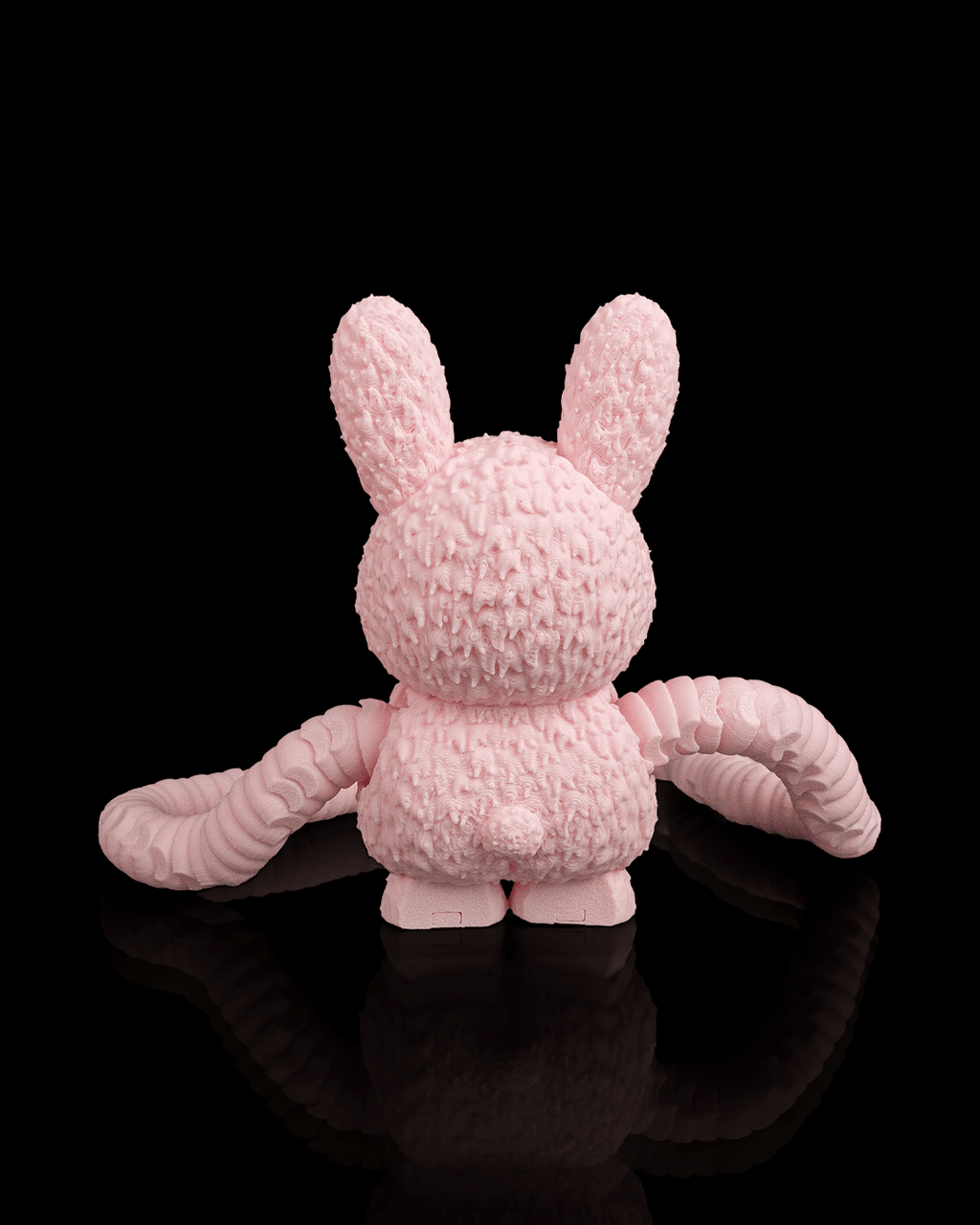 Floop — One-Eyed Rabbit Monster Articulated Fidget Keychain / Statuette