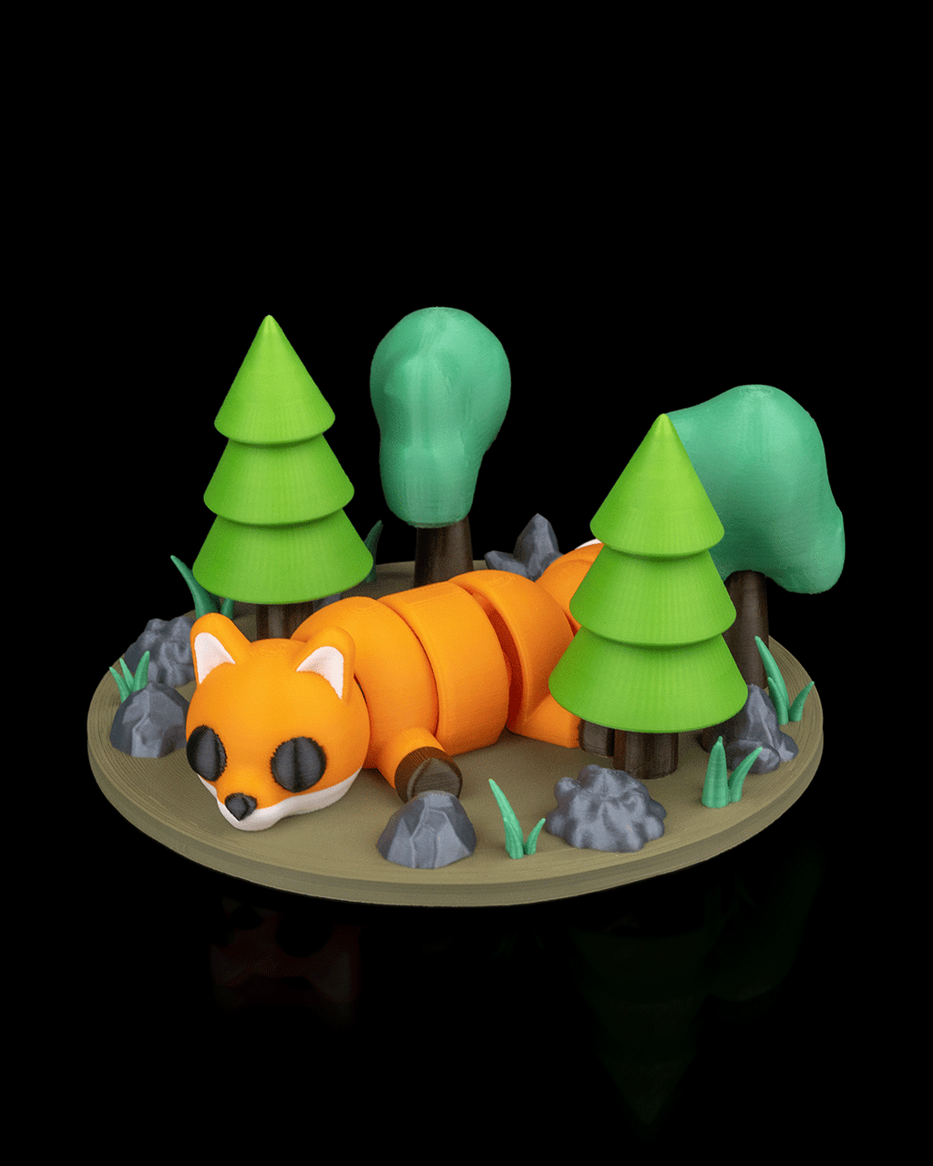 3D Printed Fox Linger — Decorative Collectible