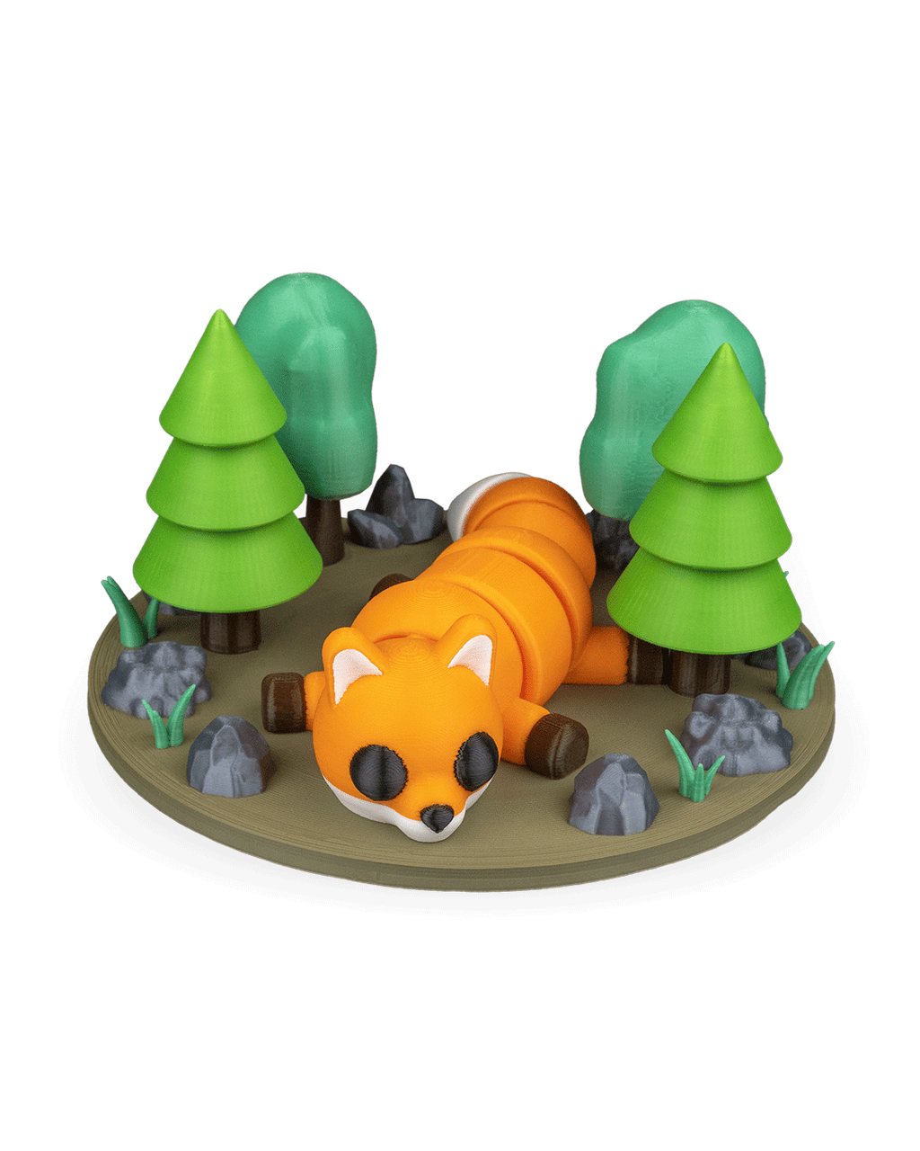 3D Printed Fox Linger — Decorative Collectible