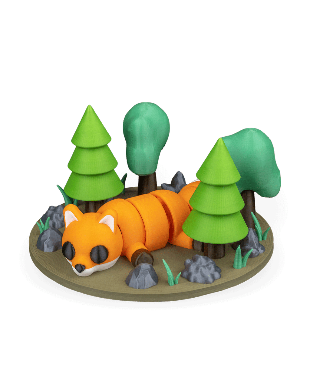 3D Printed Fox Linger — Decorative Collectible