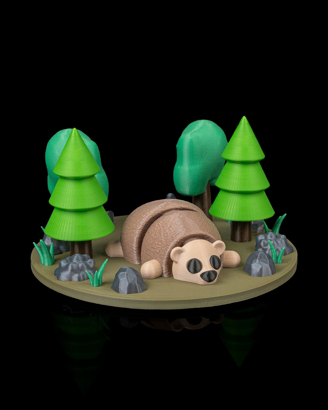 3D Printed Hedgehog Huddle — Statuette / Keychain