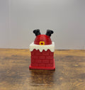 Santa Stuck in the Chimney Figurine – Festive Christmas Decor