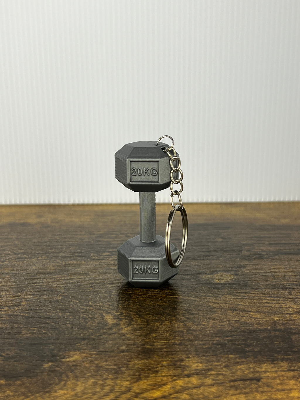 Dumbbell Keychain — 20KG Hex Weight