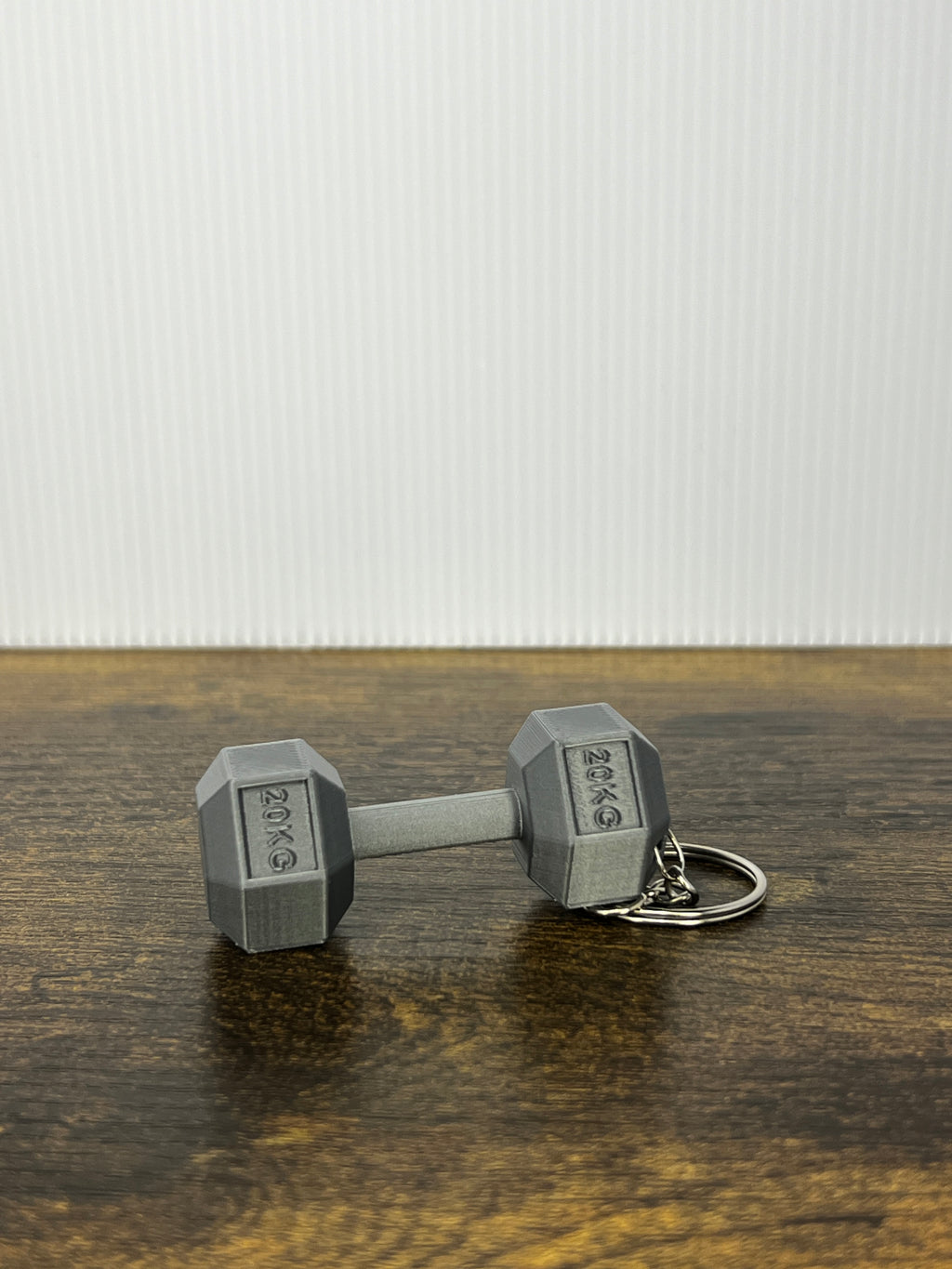 Dumbbell Keychain — 20KG Hex Weight