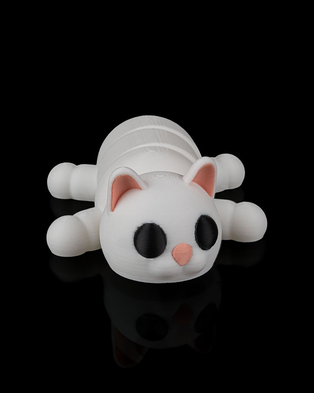 3D Printed Lazy Cat — Decorative Collectible