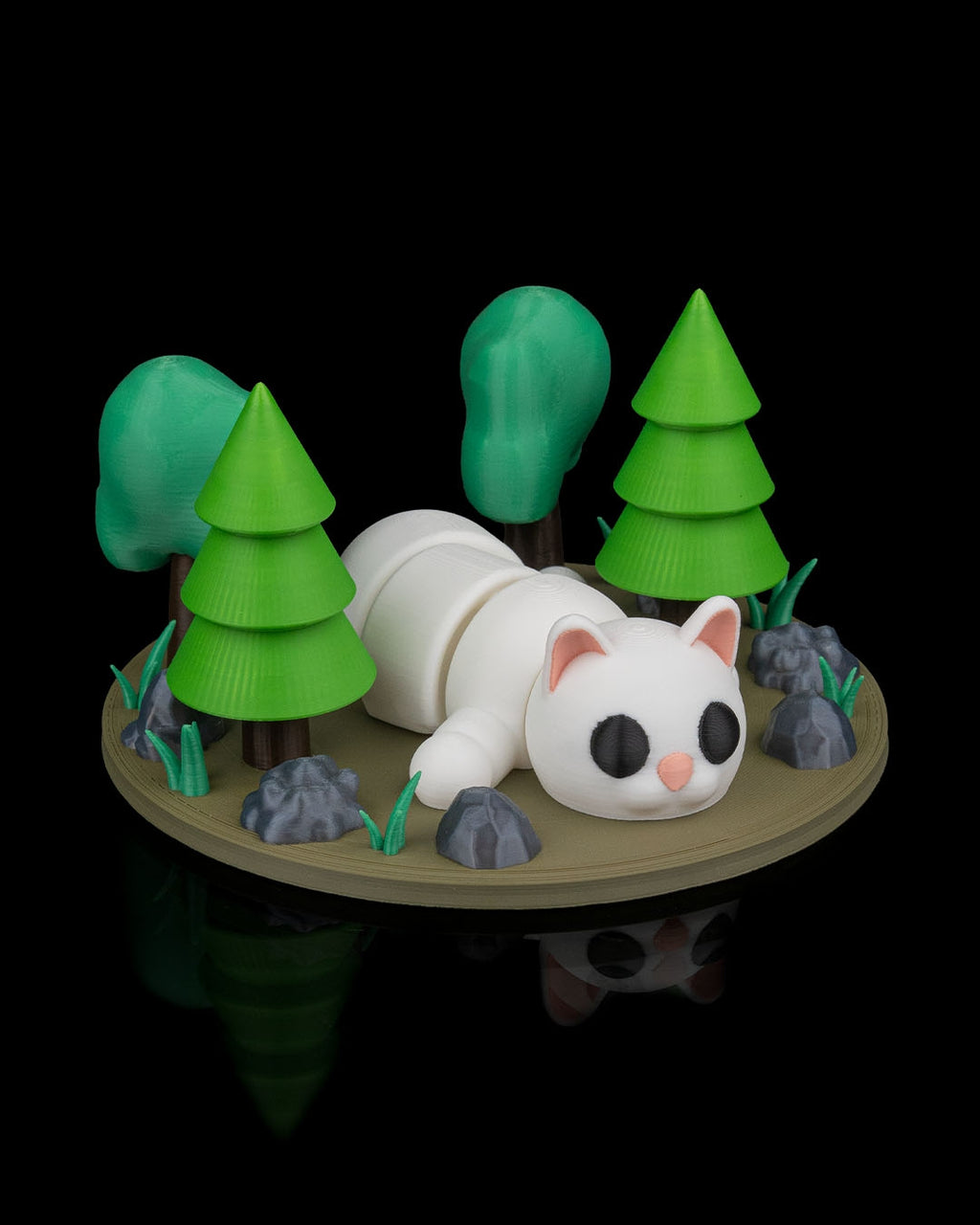 3D Printed Lazy Cat — Decorative Collectible