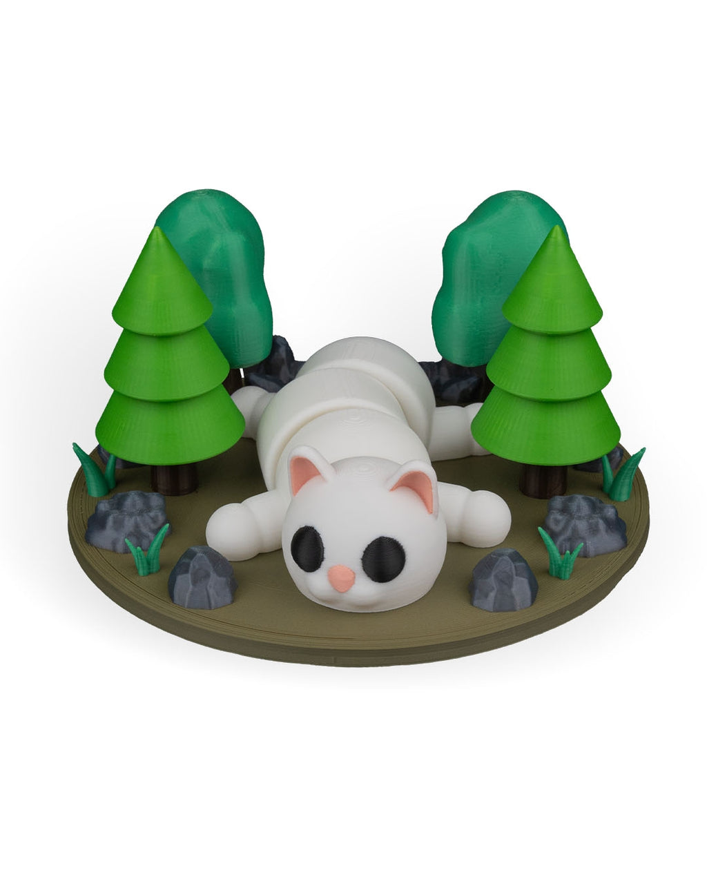 3D Printed Lazy Cat — Decorative Collectible
