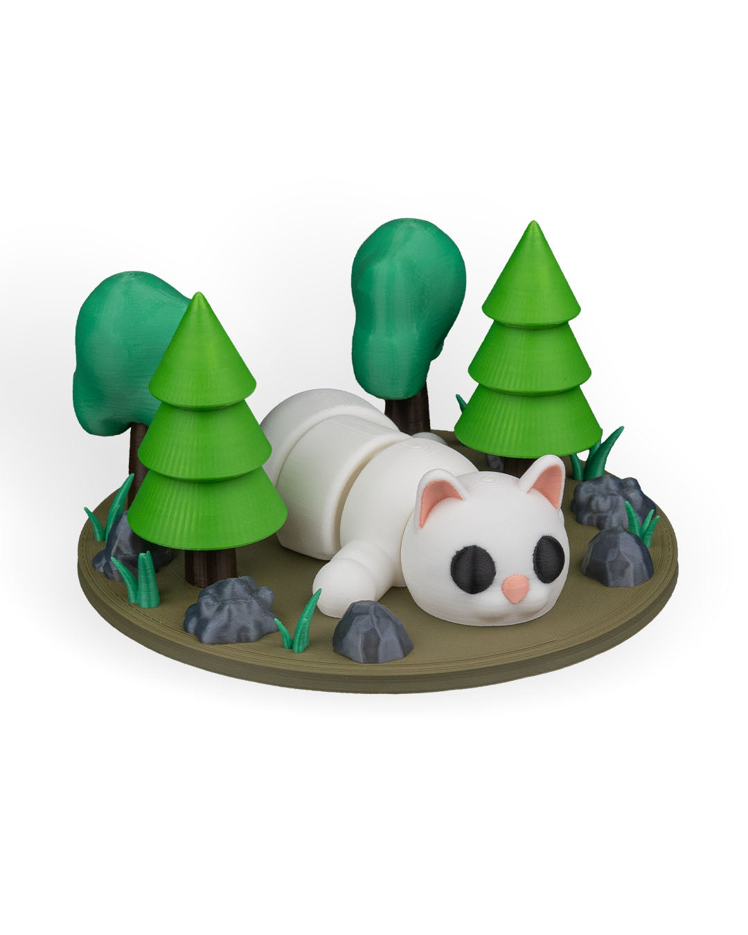 3D Printed Lazy Cat — Decorative Collectible