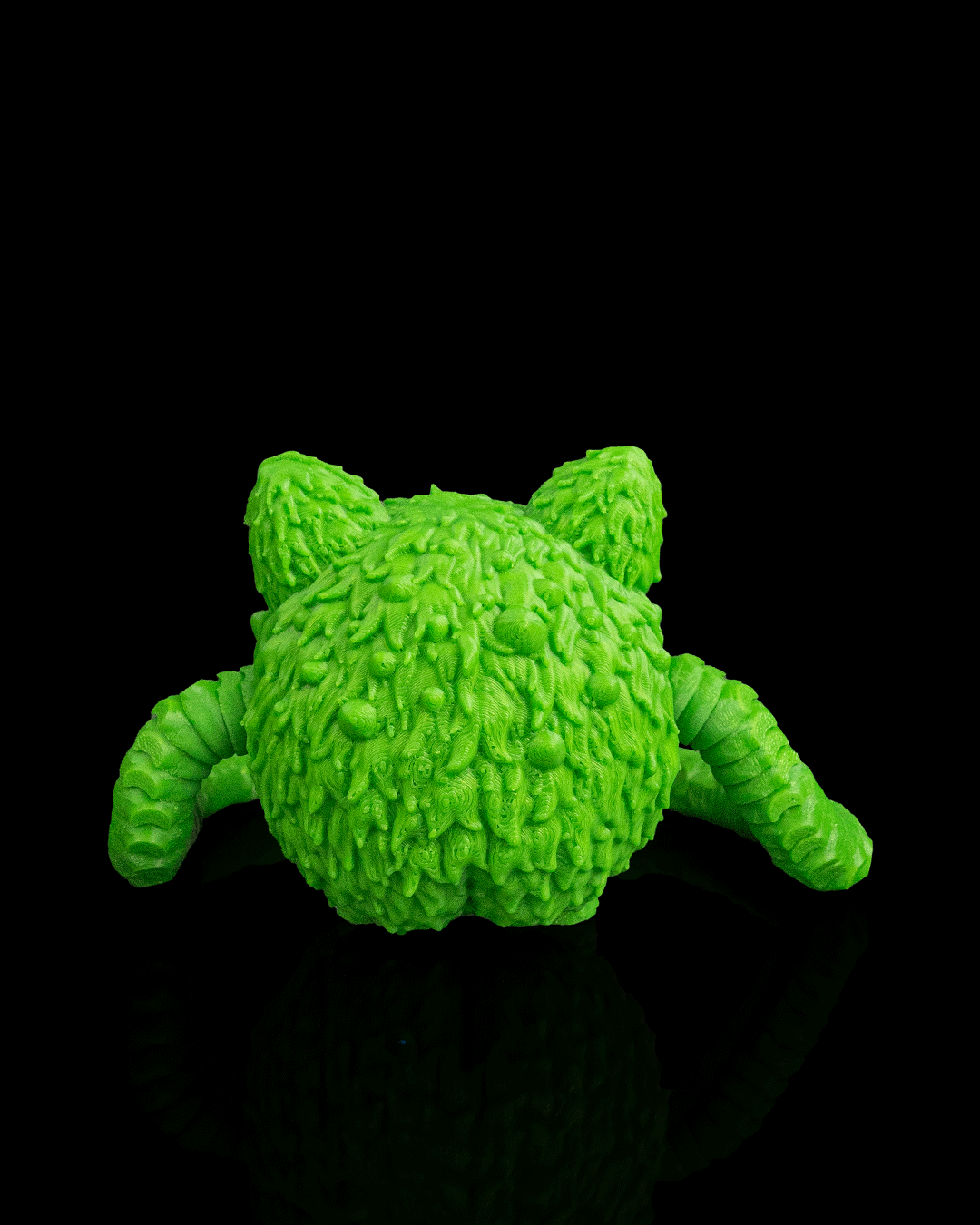 Mibbin — Grumpy Articulated Monster Fidget Keychain / Statuette