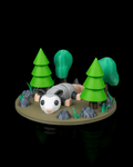 3D Printed Opossum Flop — Statuette / Keychain