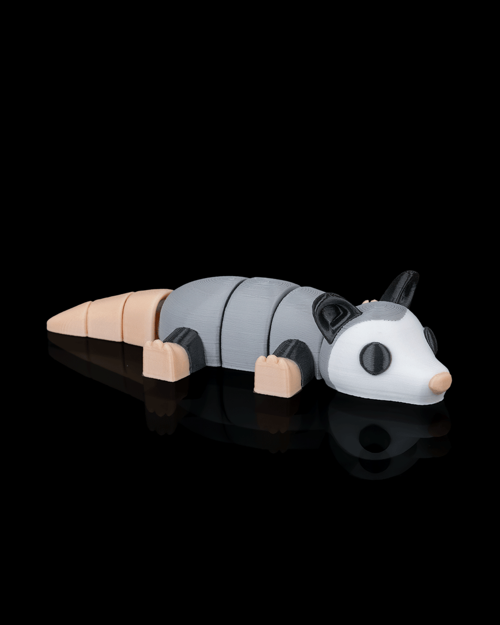 3D Printed Opossum Flop — Statuette / Keychain