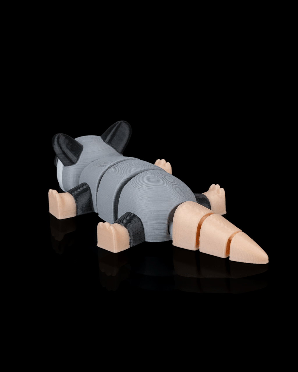 3D Printed Opossum Flop — Statuette / Keychain