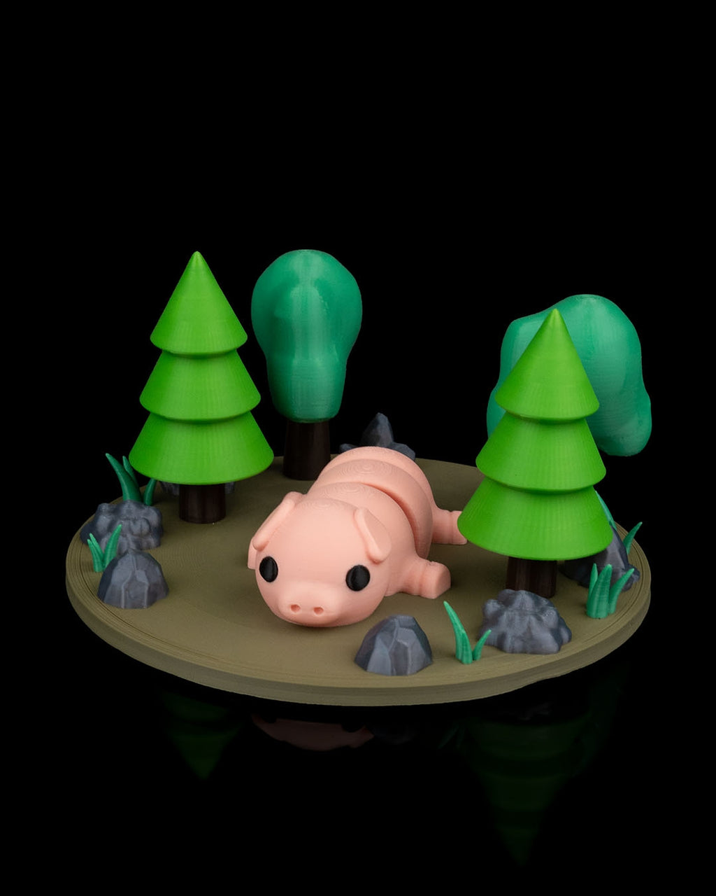 3D Printed Pig Plop — Decorative Collectible