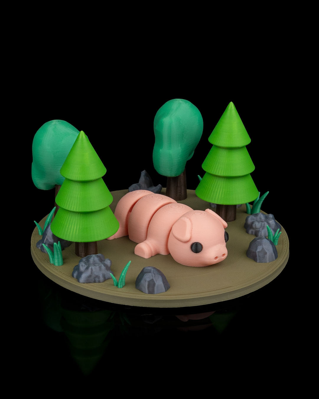 3D Printed Pig Plop — Decorative Collectible