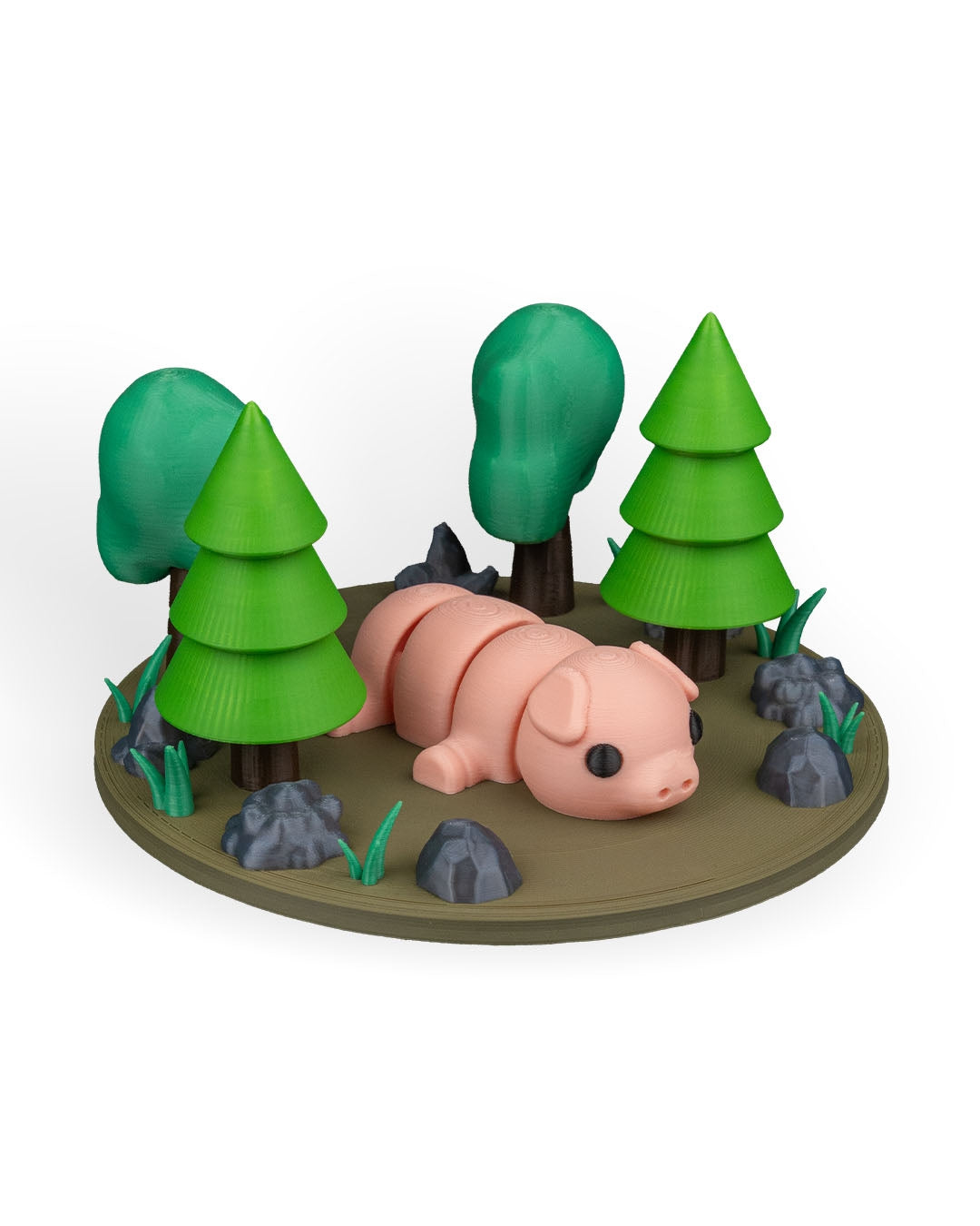 3D Printed Pig Plop — Decorative Collectible