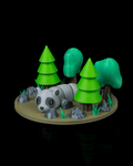 3D Printed Raccoon Laze — Statuette / Keychain