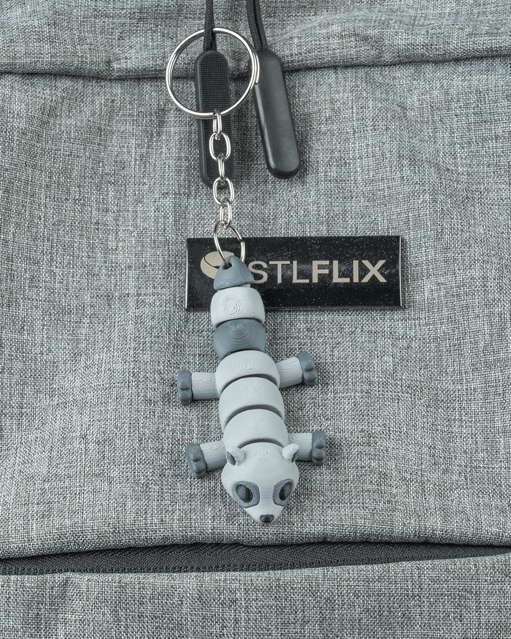 3D Printed Raccoon Laze — Statuette / Keychain