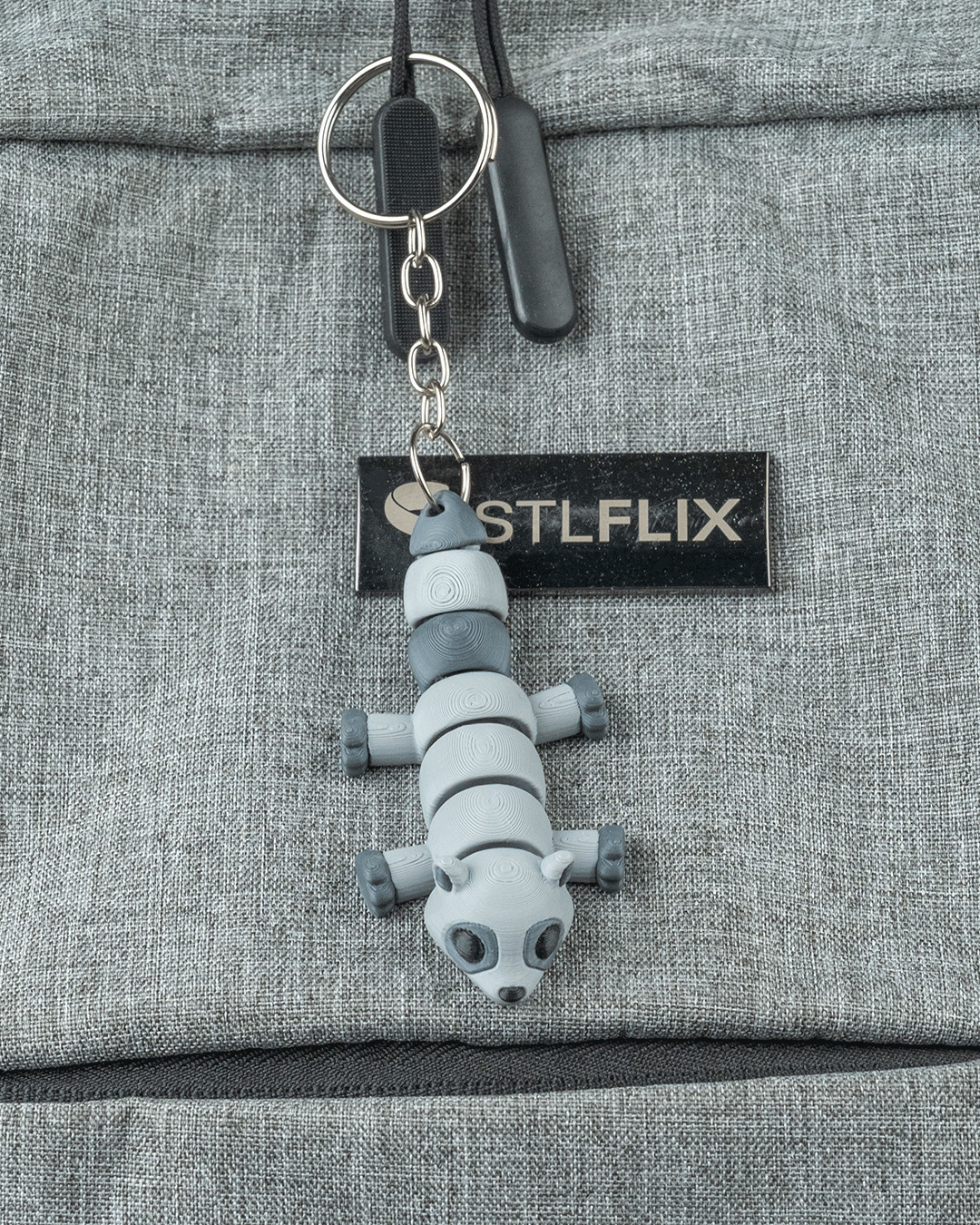 3D Printed Raccoon Laze — Statuette / Keychain