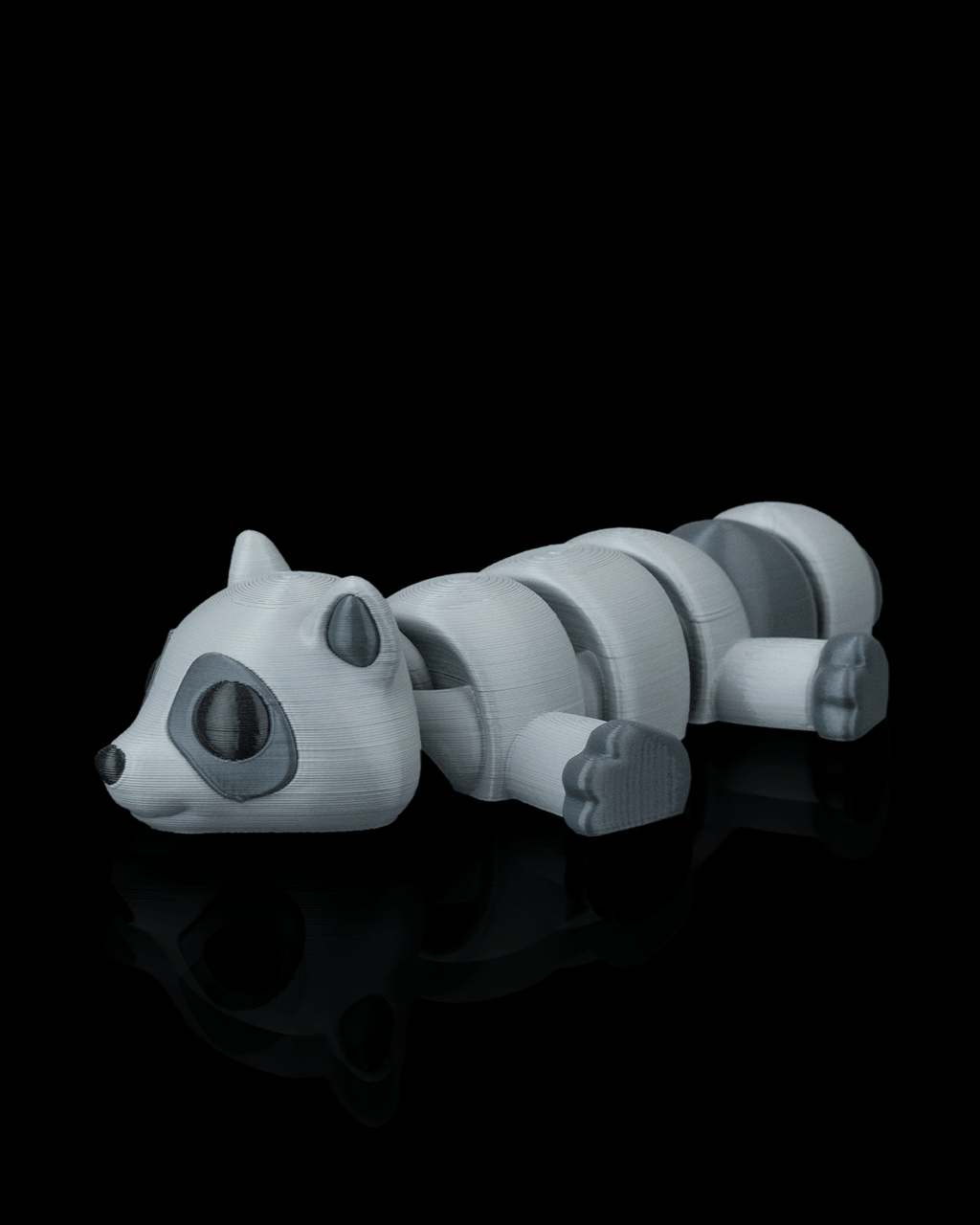 3D Printed Raccoon Laze — Statuette / Keychain