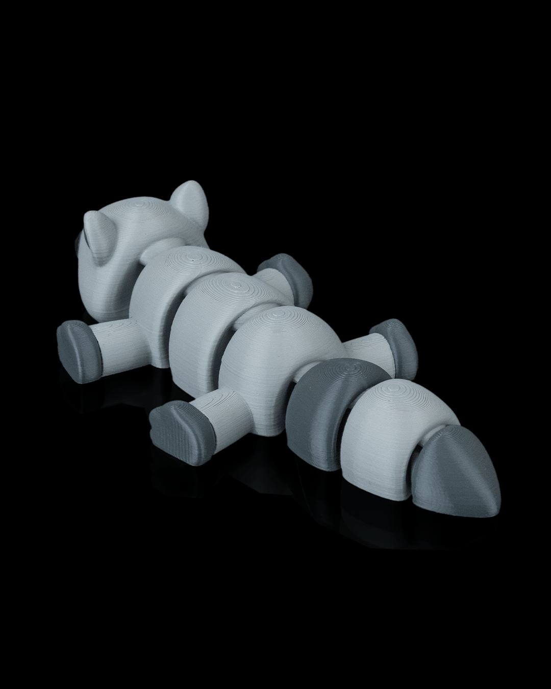 3D Printed Raccoon Laze — Statuette / Keychain