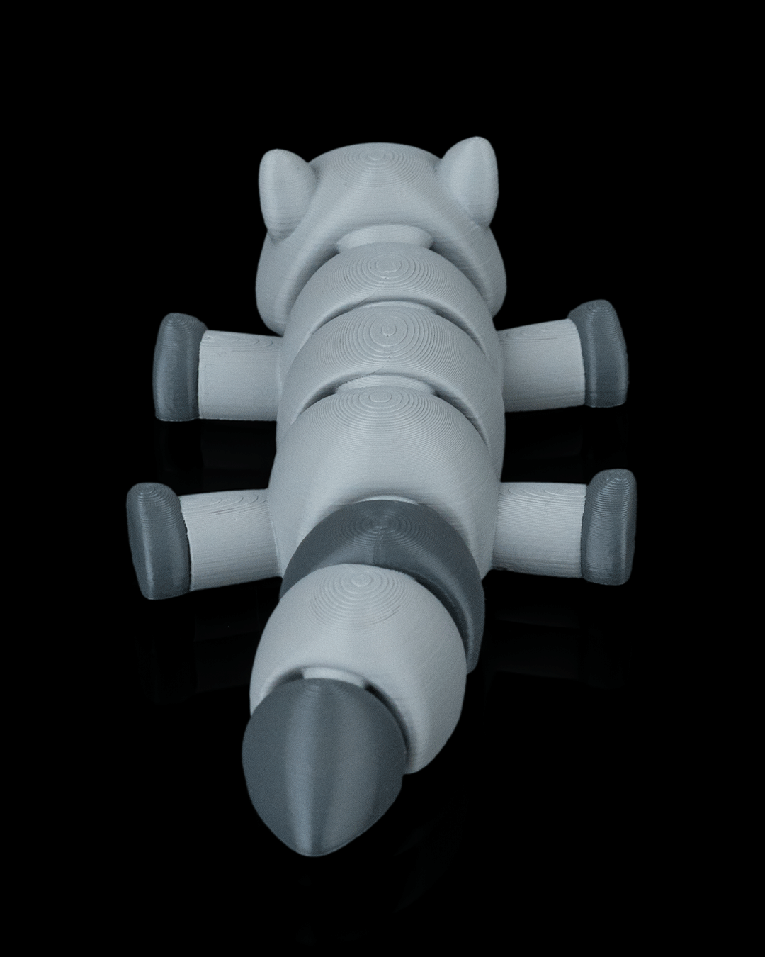 3D Printed Raccoon Laze — Statuette / Keychain