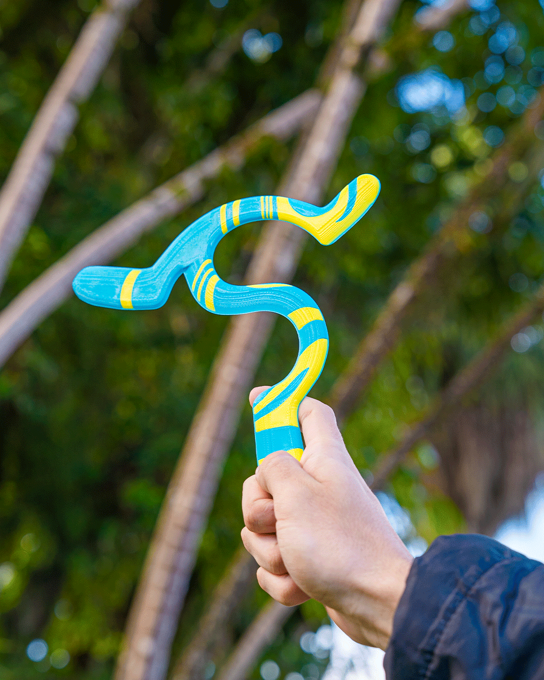 3D Printed Twisty Boomerang — Novelty Desk Fidget Toy