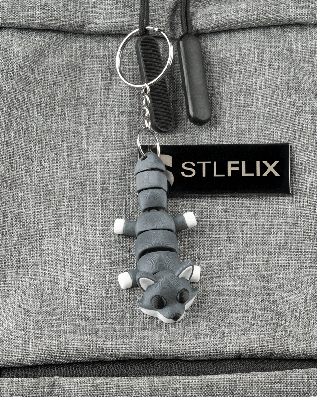 3D Printed Wolf Rest — Statuette / Keychain
