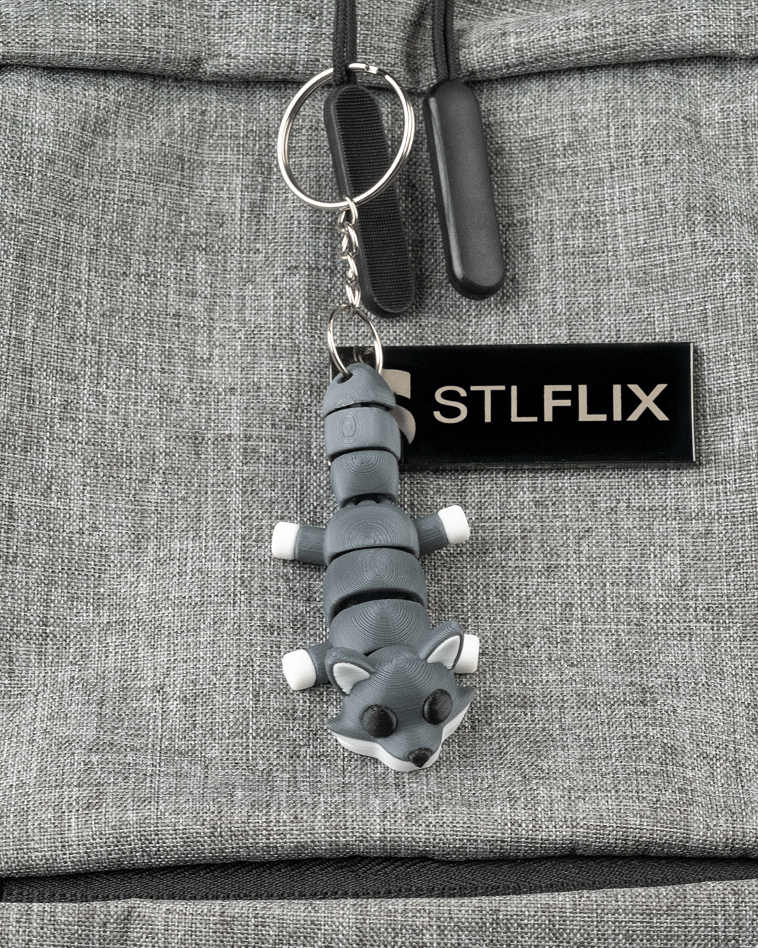 3D Printed Wolf Rest — Statuette / Keychain