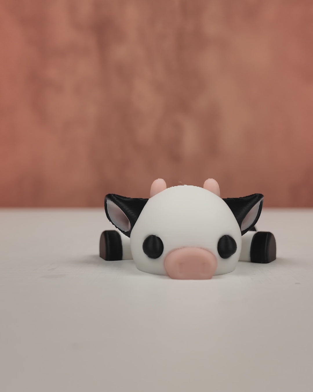 3D Printed Cow Cuddle — Decorative Collectible
