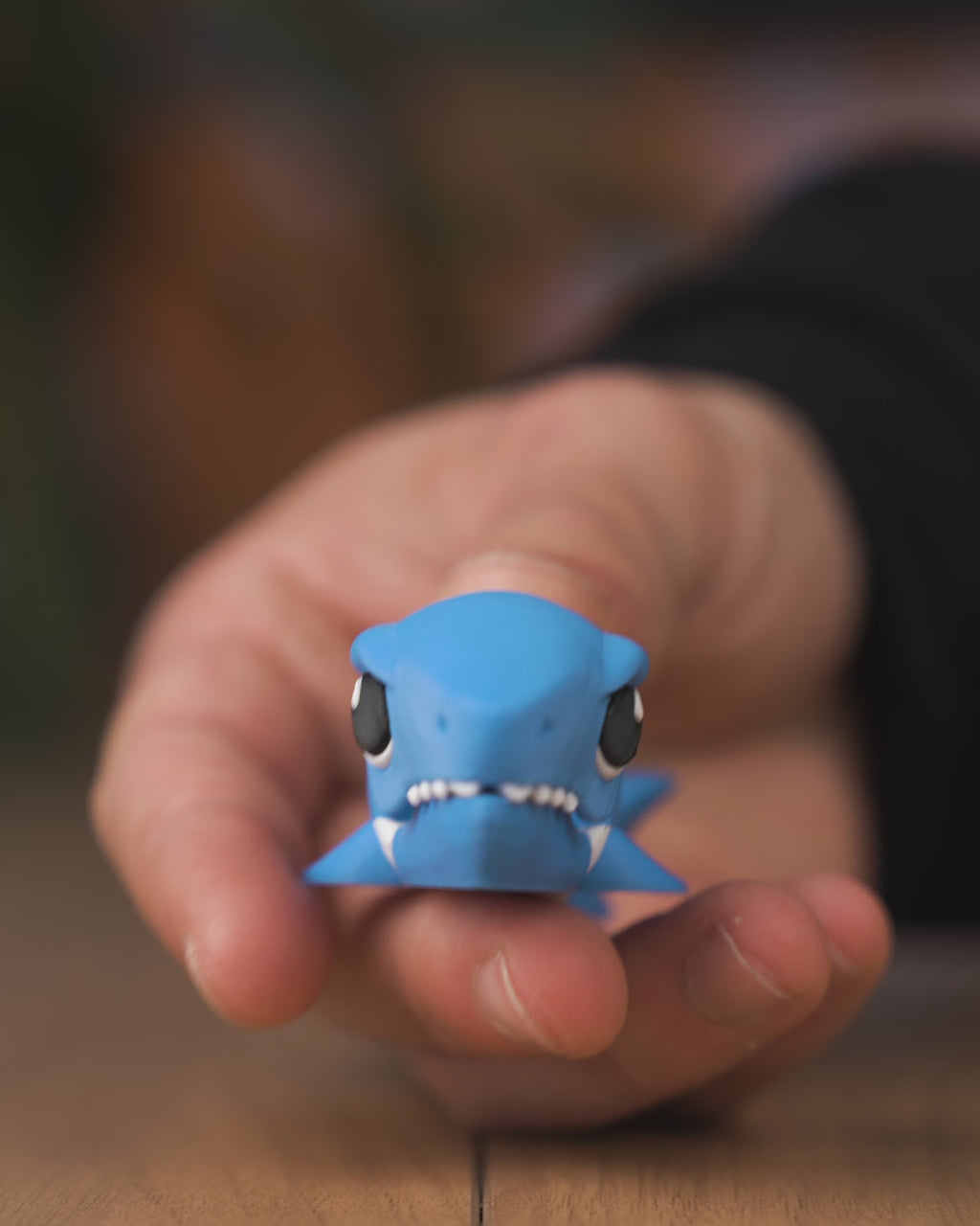 3D Printed Shark Bite Clip — Fidget Fin Finger Toy